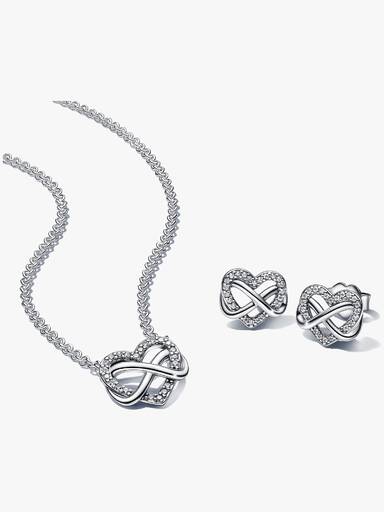 Conjunto de Regalo Corazón Infinito Brillante