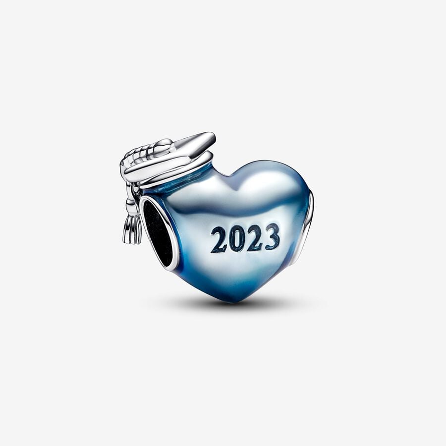 Al frente encuesta Muy lejos Charm Corazón Azul de Graduación 2023 | Pandora ES