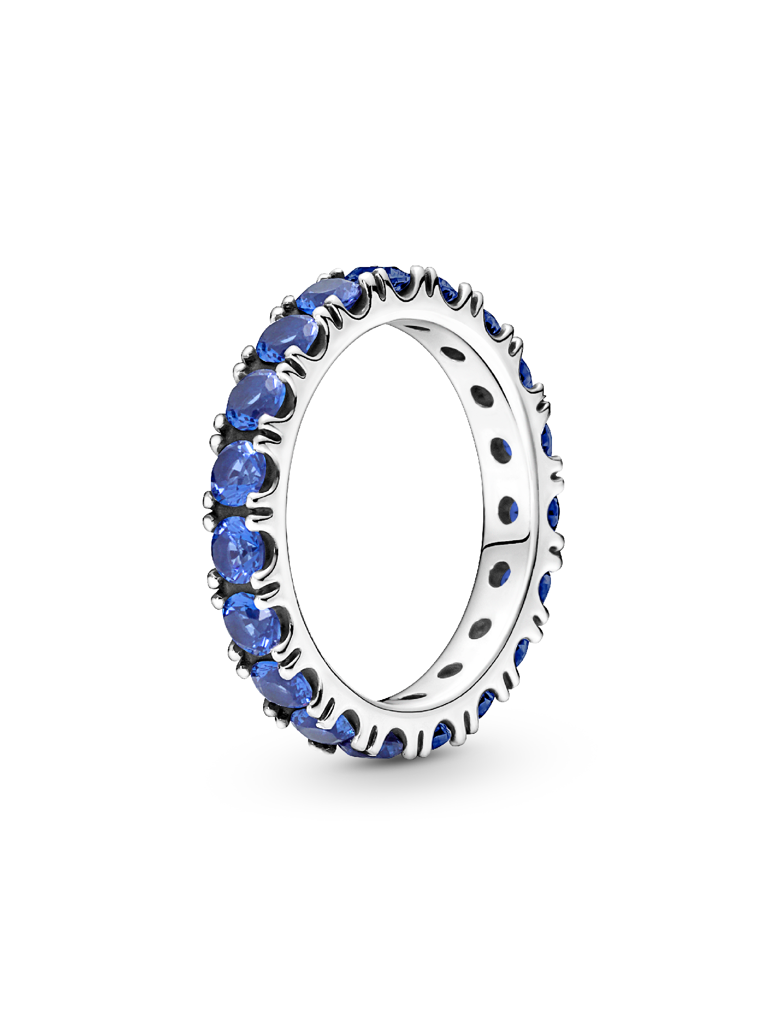 Anillo Eternity Brillante Azul