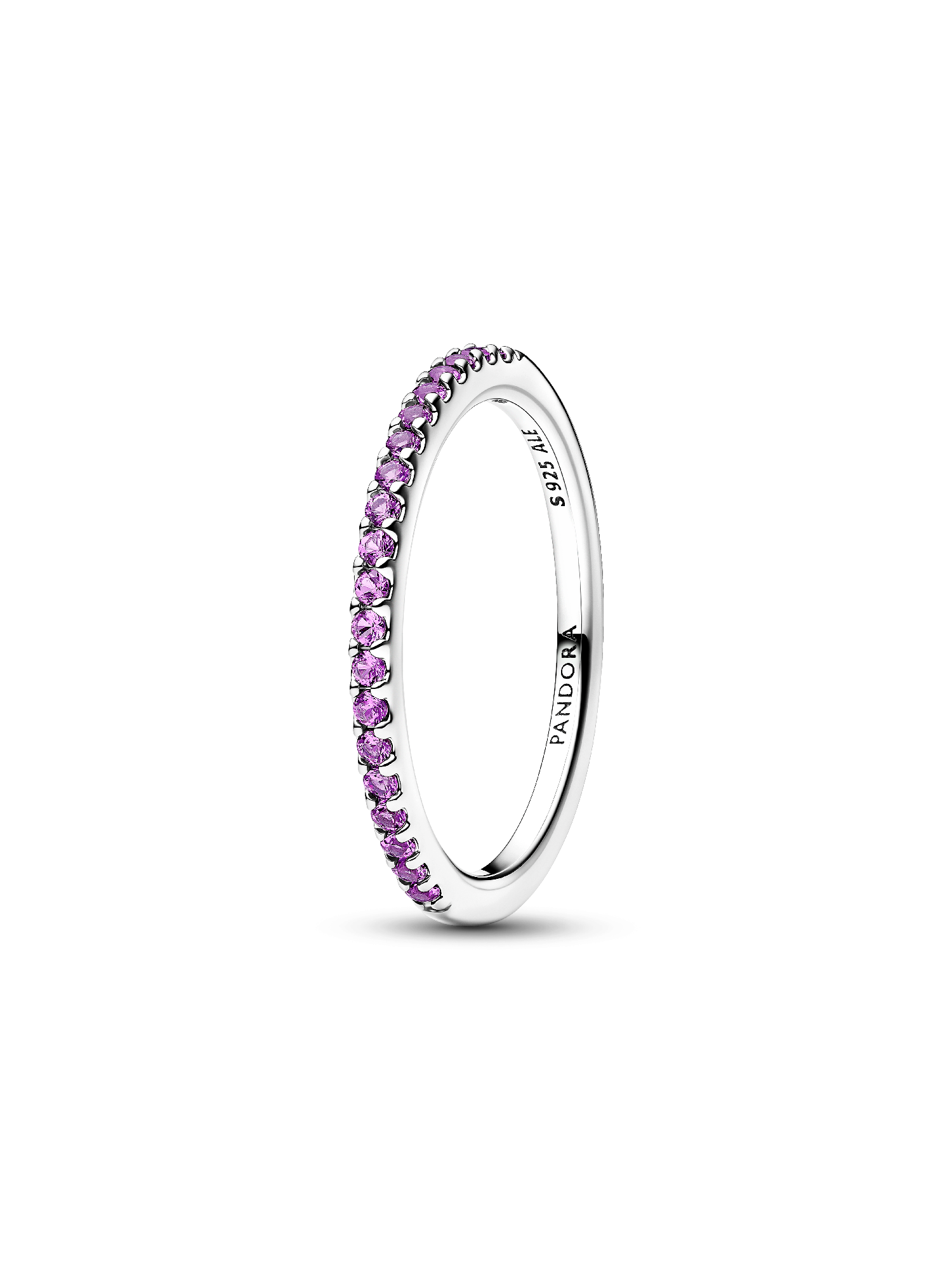 Anillo Banda Brillante Morado Brillante