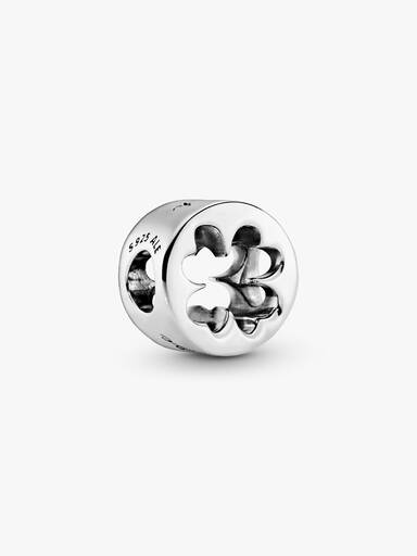Charm en plata de ley Trébol en filigrana