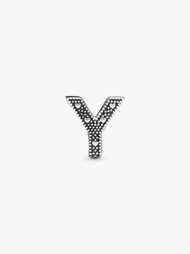 Charm en plata de ley Letra Y