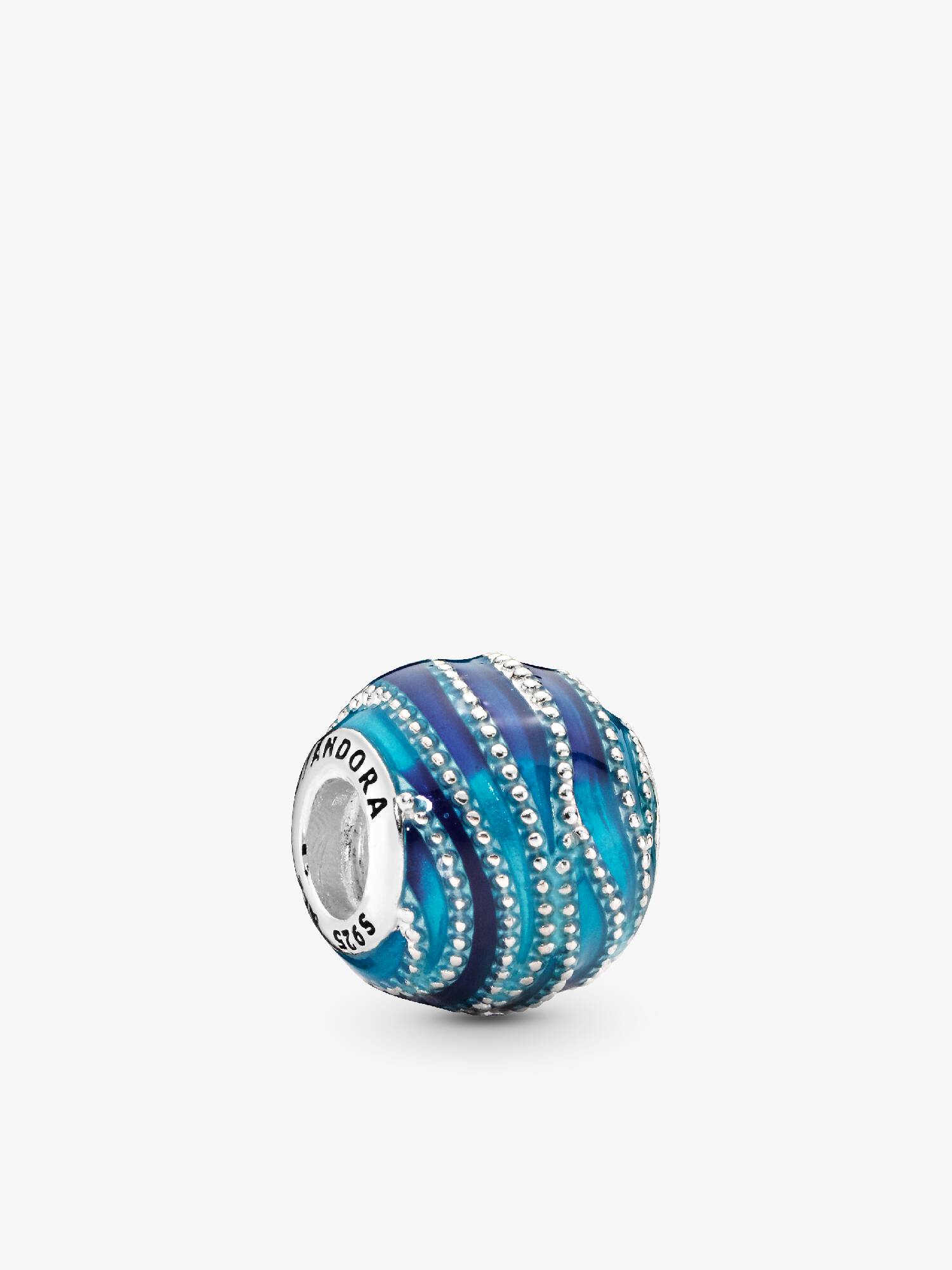 Charm en plata de ley Remolino Azul
