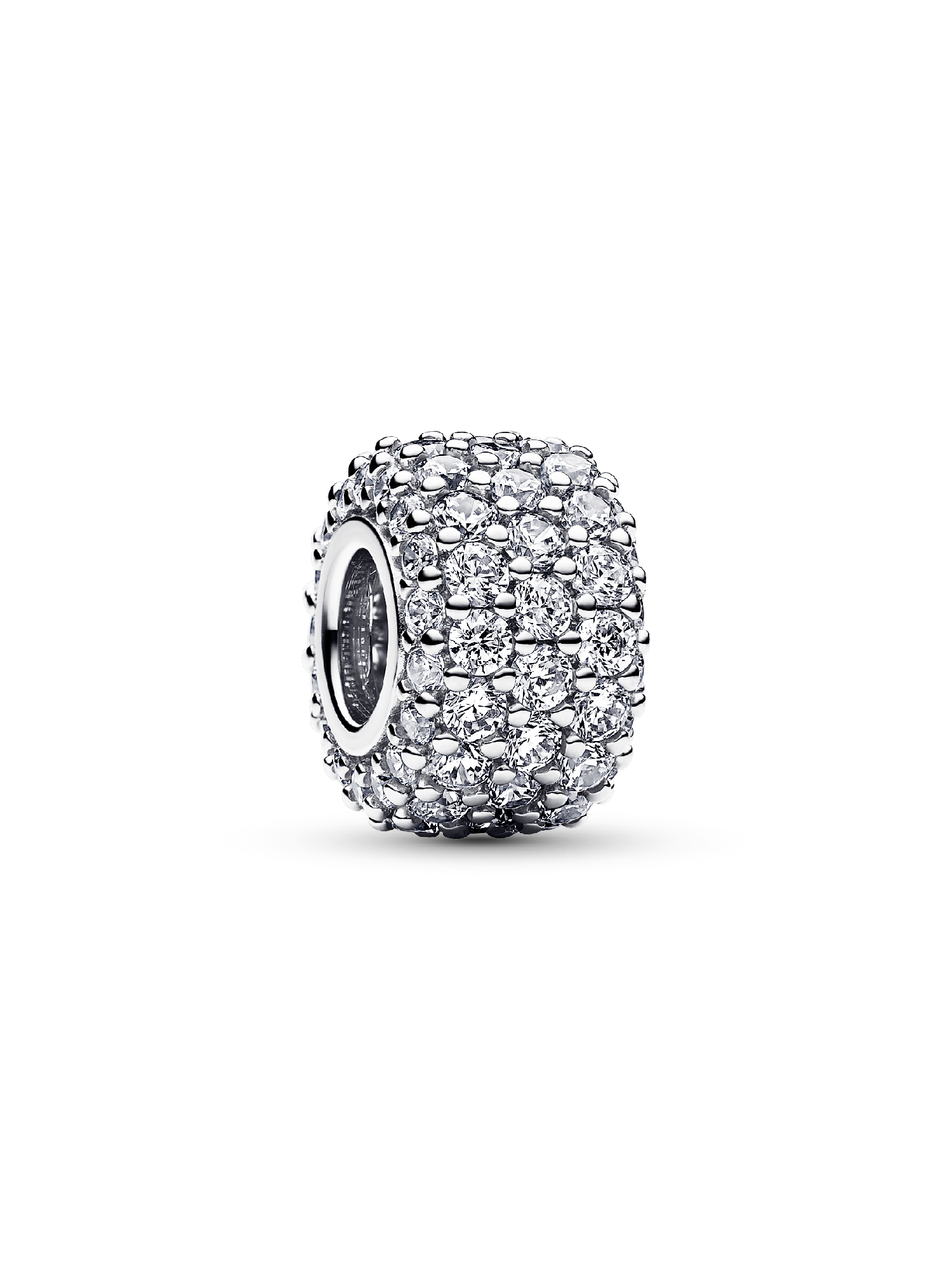 Charm Triple Fila Brillante en Pavé