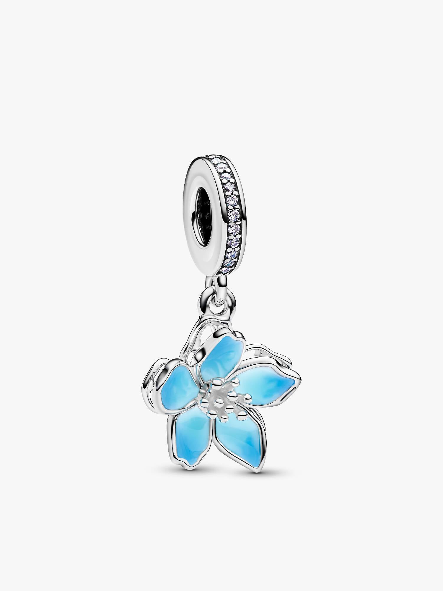Charm Colgante Flor Azul