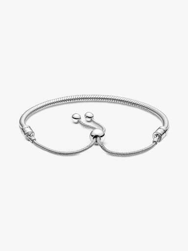Pulsera de Cadena de Serpiente con Cierre Deslizante