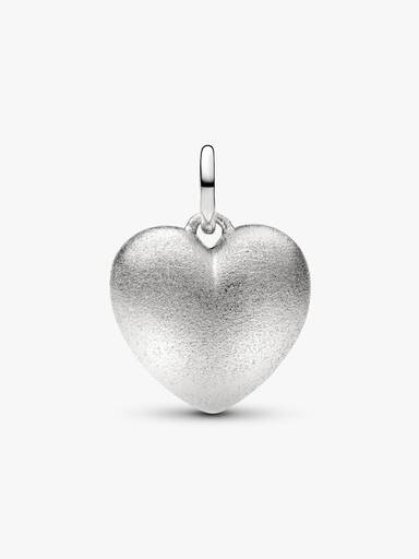 Charm Colgante Corazón Volumen Mate