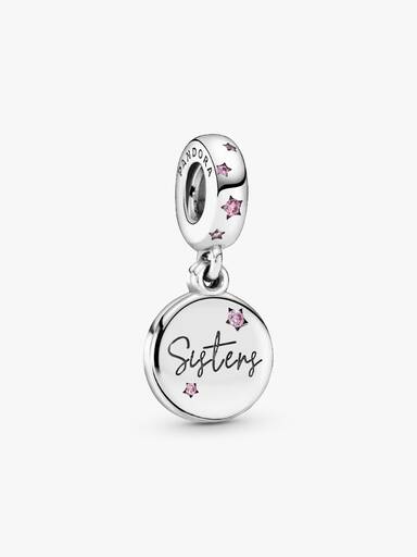 Charm colgante en plata de ley Hermanas Para Siempre