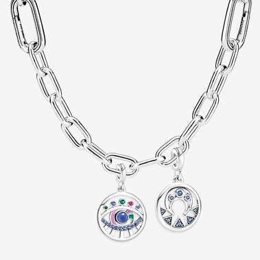 Conjunto Collar de Eslabones con Medallones Belleza Interior Pandora ME