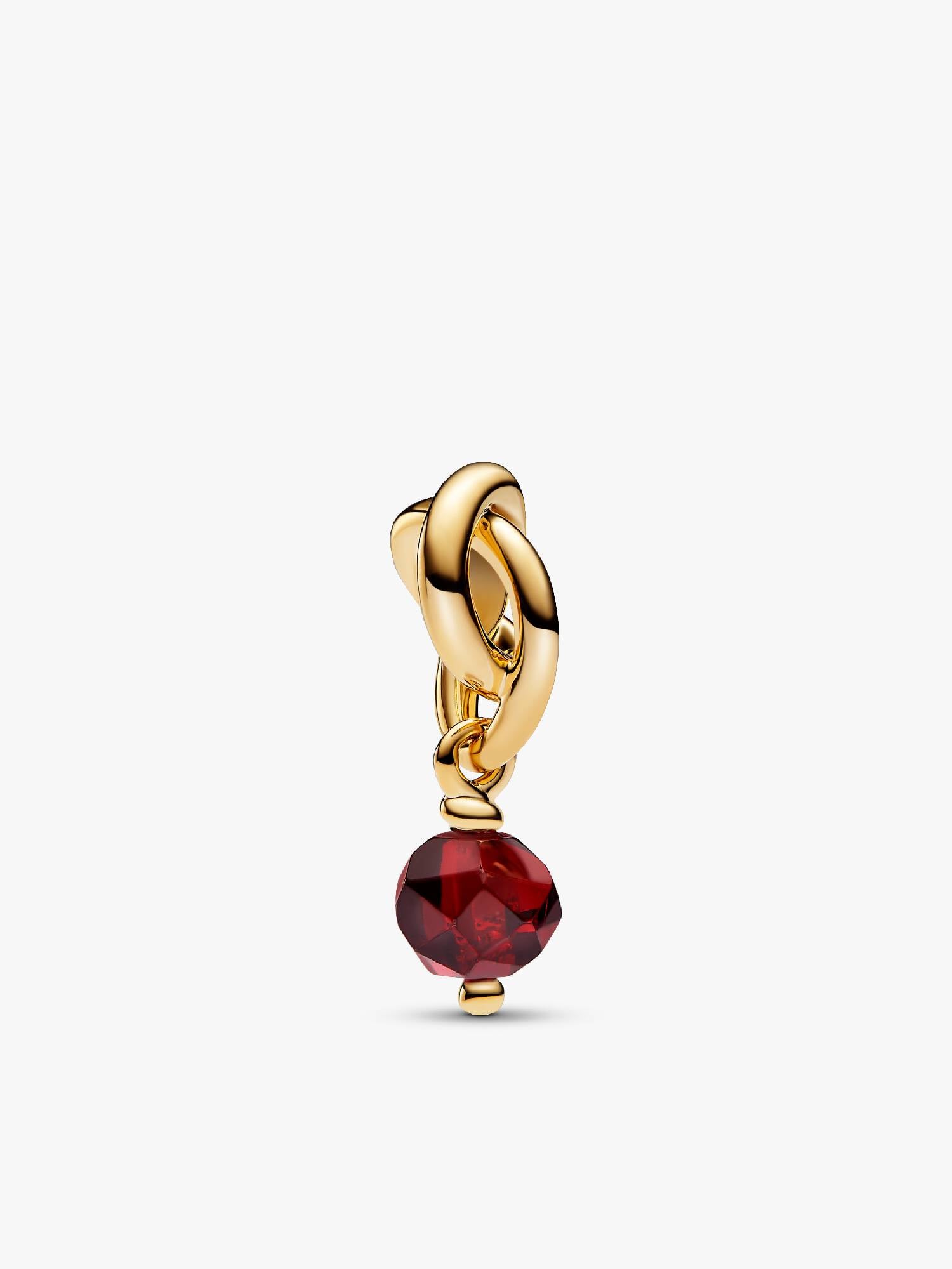 Charm Colgante Círculo Eternity Rojo Facetado