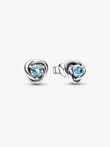 Pendientes de botón Círculo Eternity Marzo