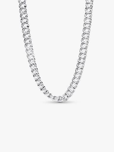 Collar de Cadena Cubana de Pavé