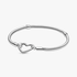 Pulsera Cadena de Serpiente con Cierre de Corazón Pulsera Cadena de Serpiente con Cierre de Corazón