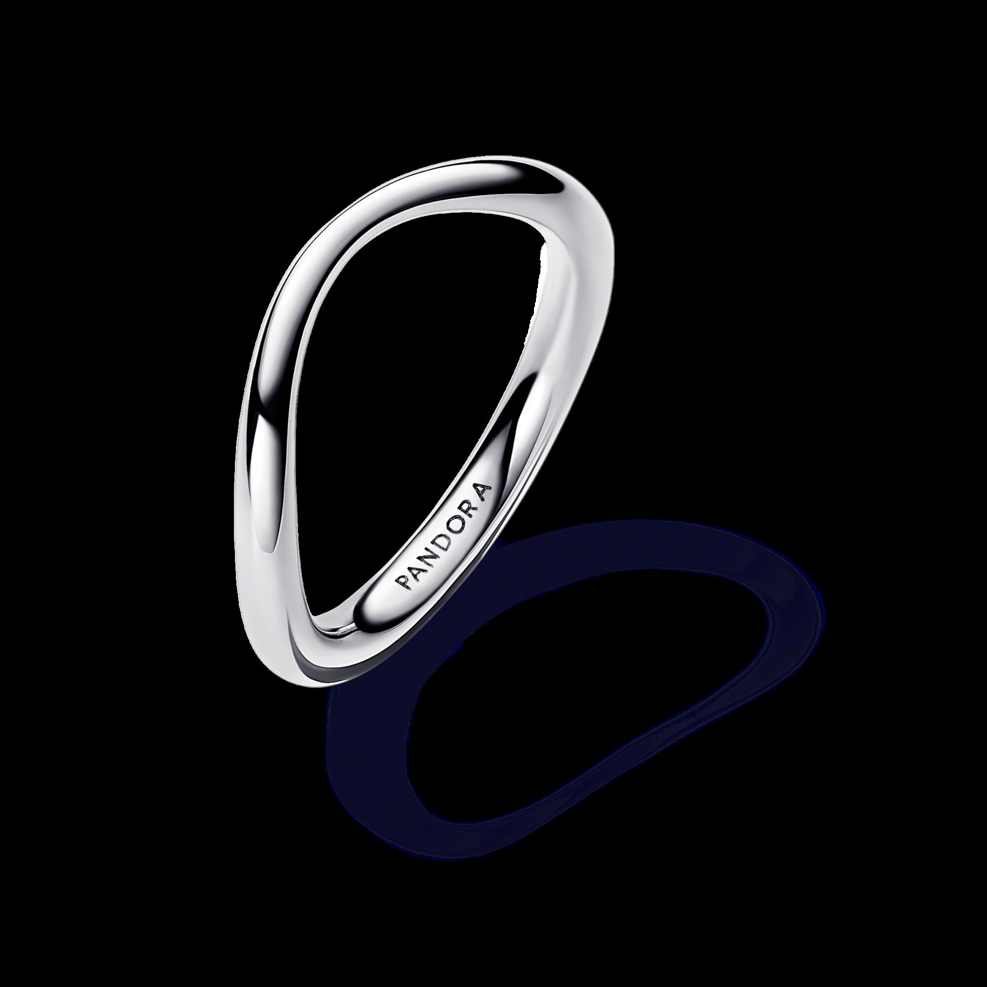 Pandora Anillo de Banda Forma Orgánica en Plata de Ley | 52