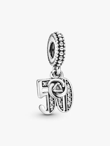 Charm colgante en plata de ley 50 Años de Amor