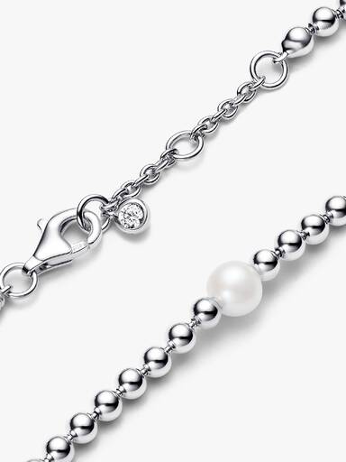 Pulsera Perlas Cultivadas de Agua Dulce Tratadas y Esferas