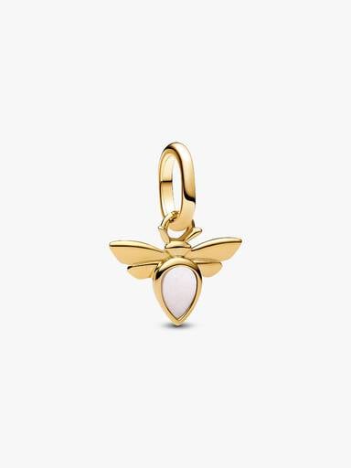 Charm MIni Colgante Abeja Blanca