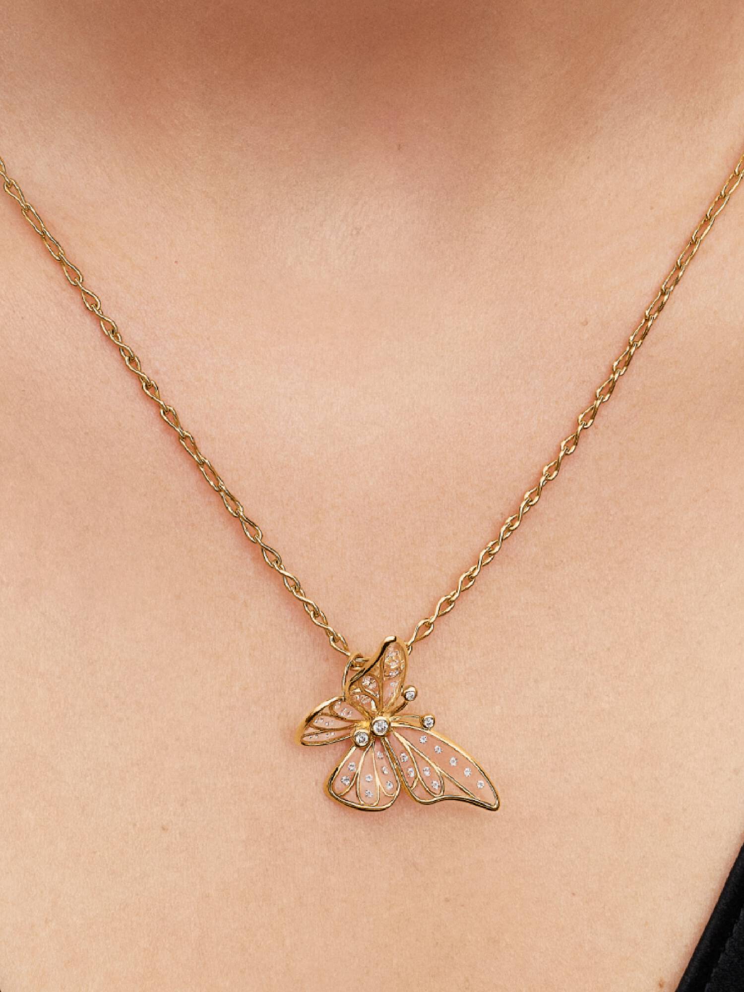 Charm Mariposa Grande en Filigrana