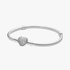 Pulsera Diseño Cadena de Serpiente y Corazón Brillante Pulsera Diseño Cadena de Serpiente y Corazón Brillante