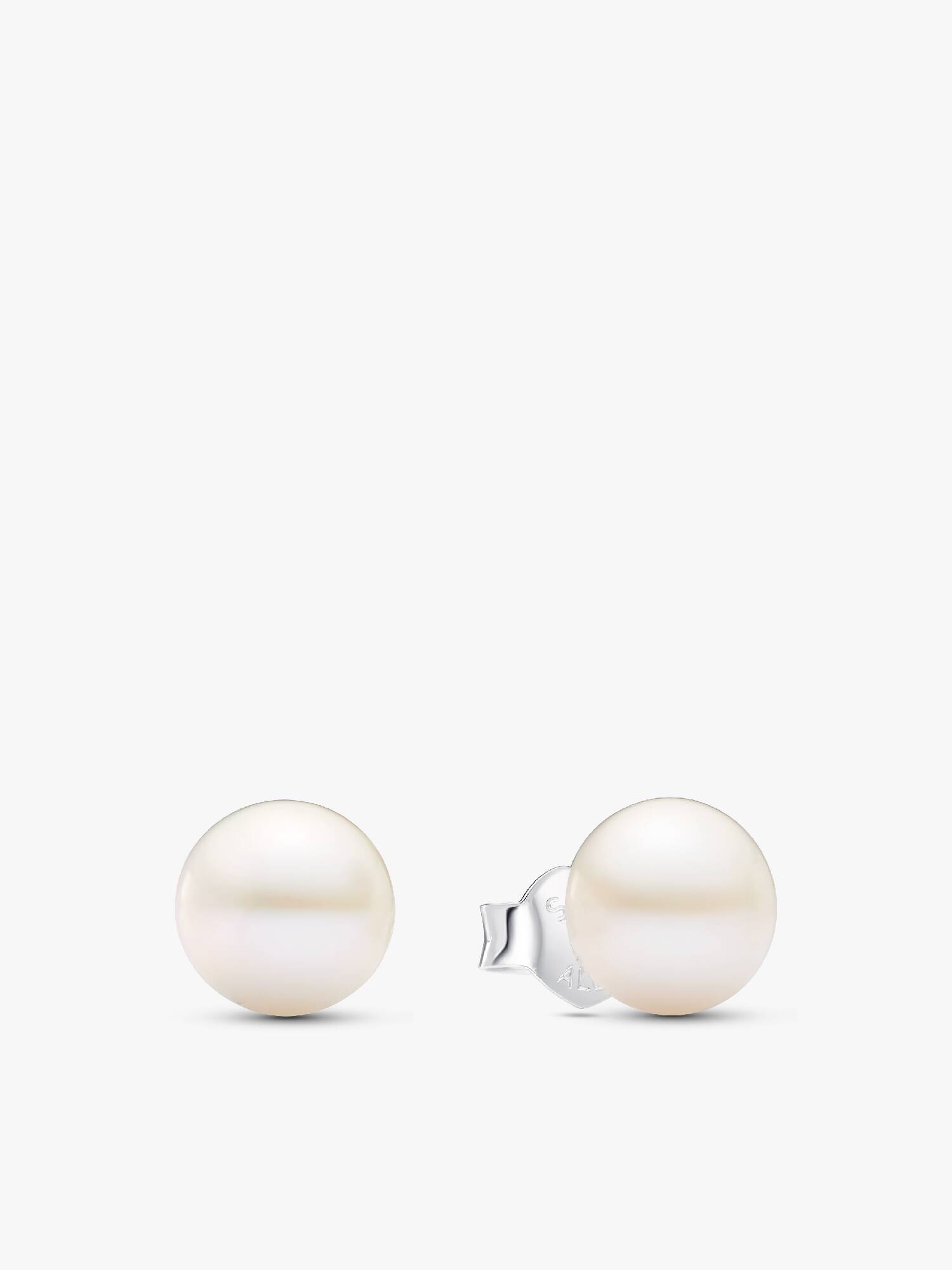Pendientes de Botón Perla Cultivada de Agua Dulce Tratada de 7mm