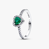 Anillo Corazón Elevado Verde Anillo Corazón Elevado Verde