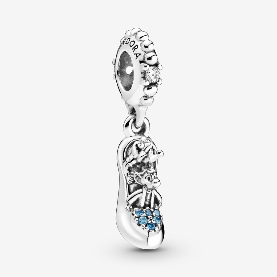 Charm Colgante Zapato de Cristal de Cenicienta con Ratones de Disney |  Pandora ES