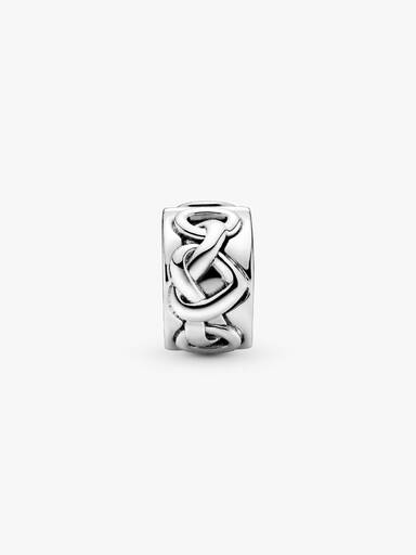 Charm de Clip Corazones Anudados