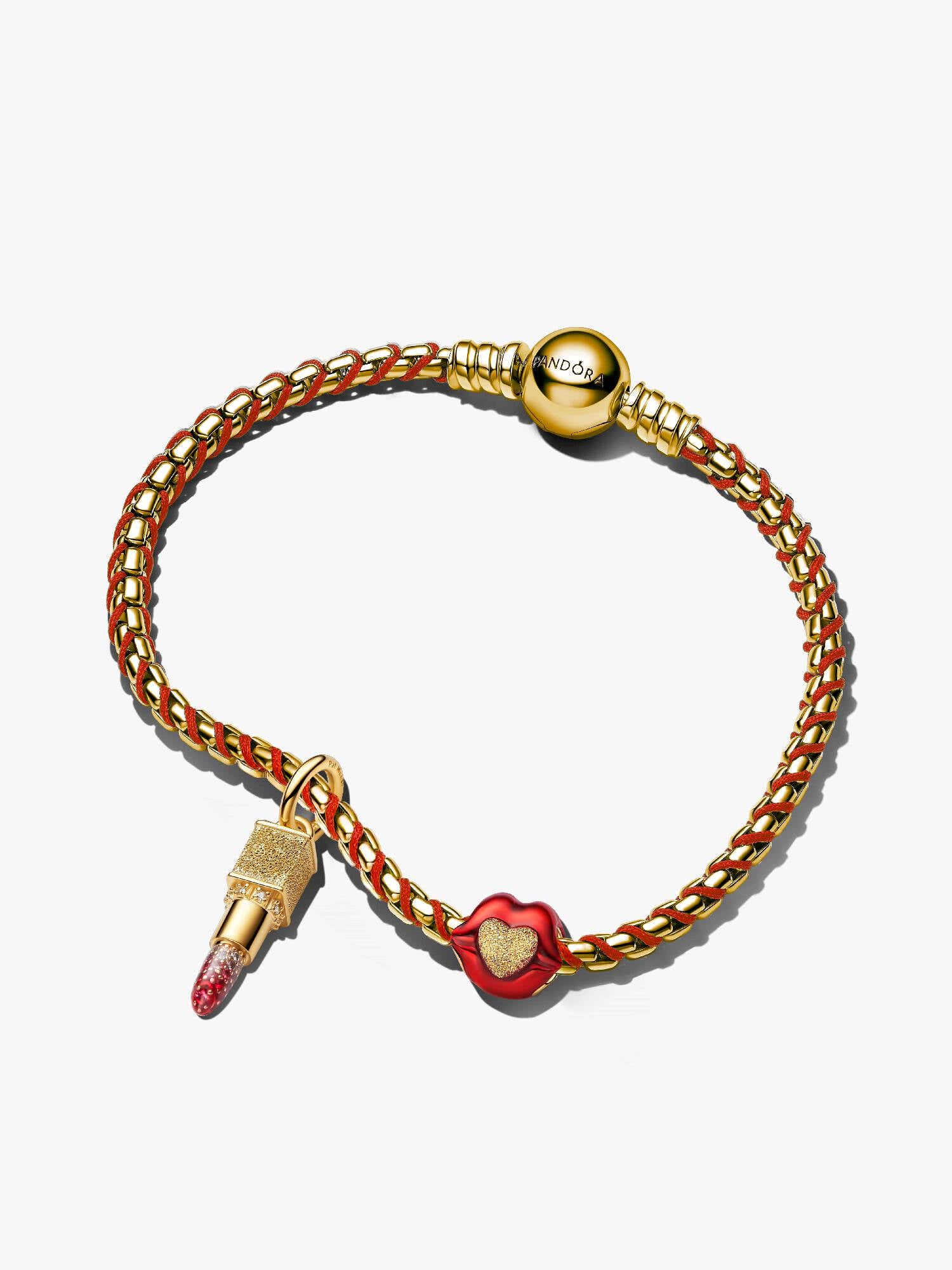 Conjunto de regalo Pulsera Labios Rojos