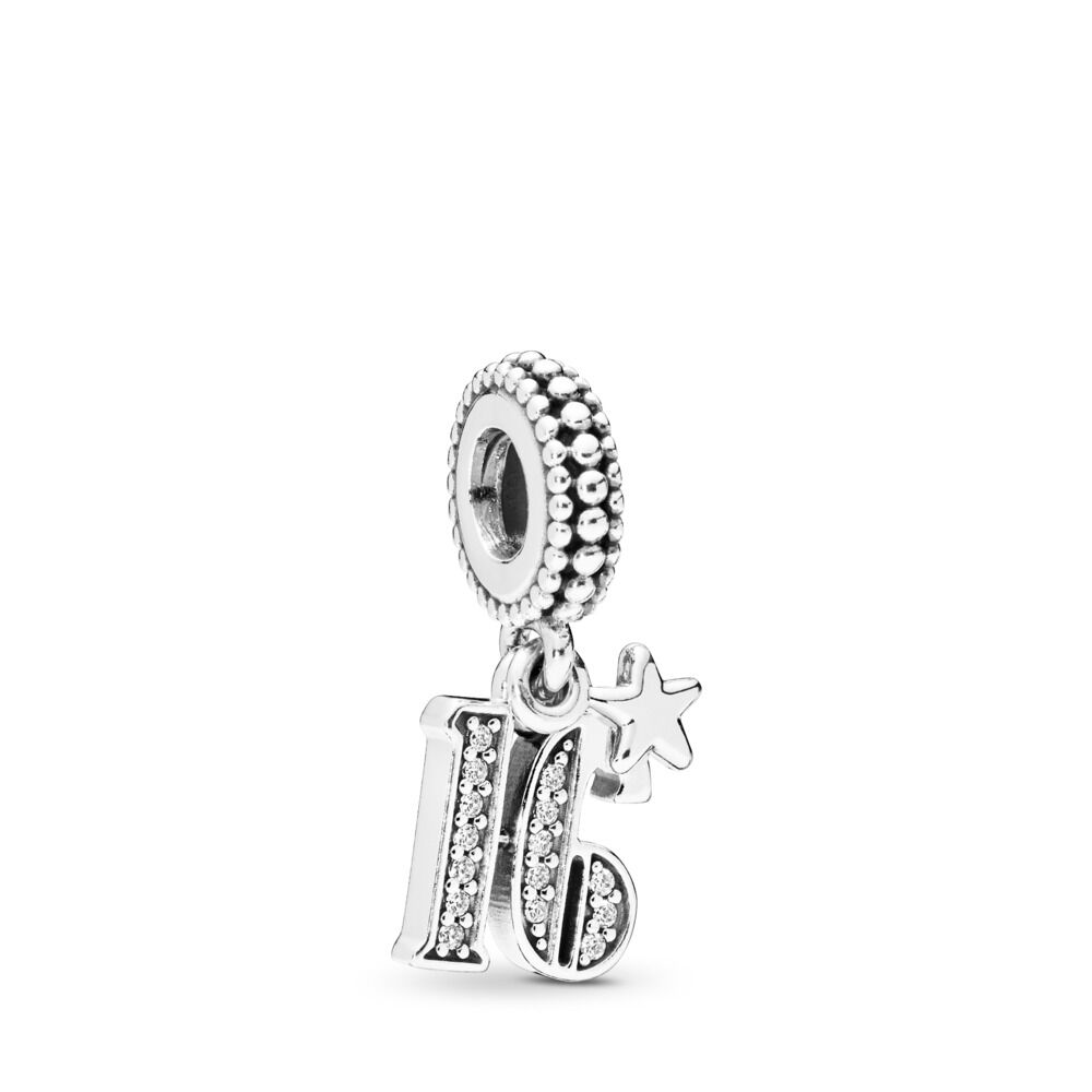 Pandora Charm Colgante en Plata de Ley 16 Años de Amor con Circonitas Cúbicas