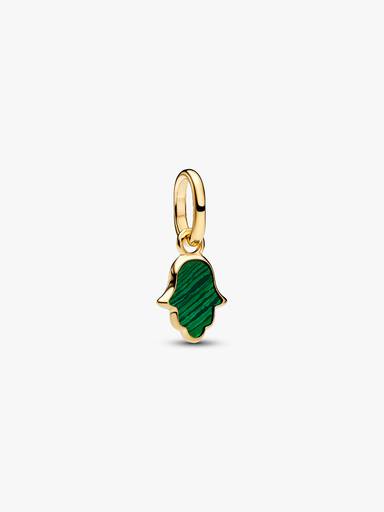 Charm Colgante Mini Mano de Fátima Verde