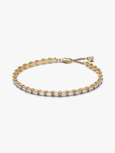 Pulsera de Tenis Baguette Brillante