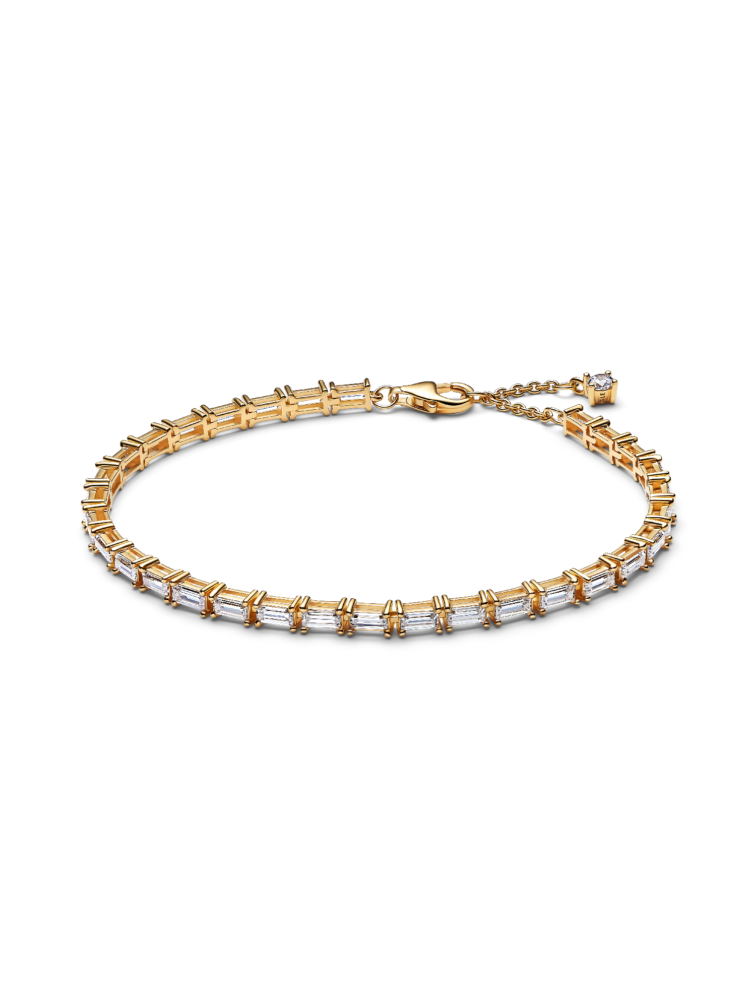 Pulsera de Tenis Baguette Brillante