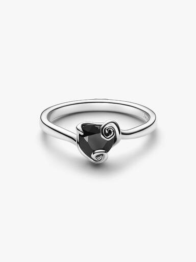 Anillo Corazón Negro Jack de Pesadilla antes de Navidad de Disney
