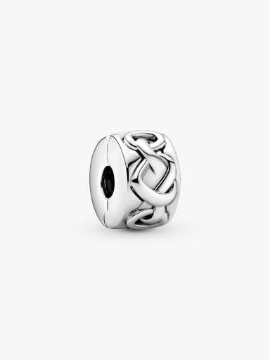 Charm de Clip Corazones Anudados