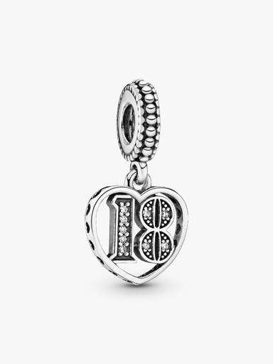 Charm Colgante Celebración del 18º Cumpleaños