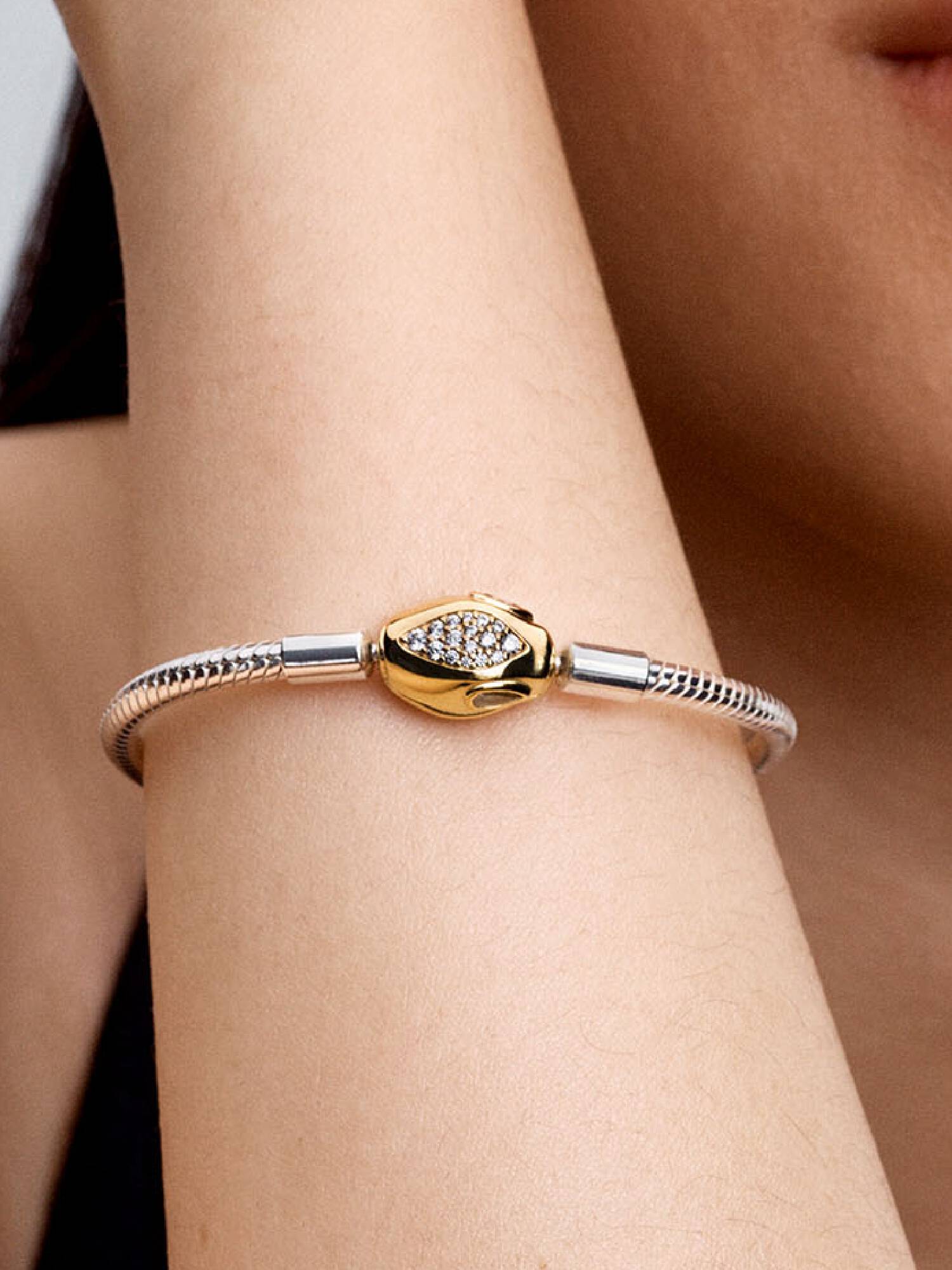 Pulsera Pandora Moments Cadena y Cierre de Serpiente