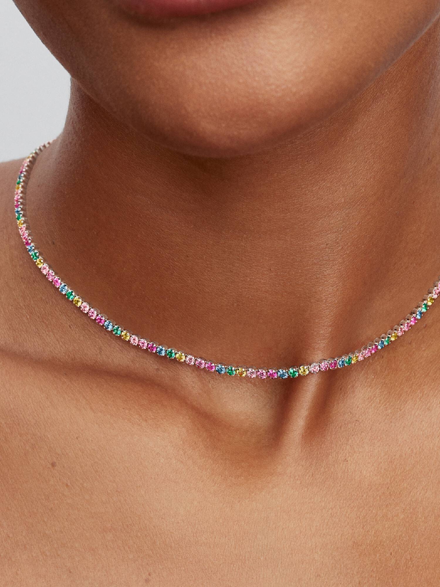 Collar de Tenis Arcoíris