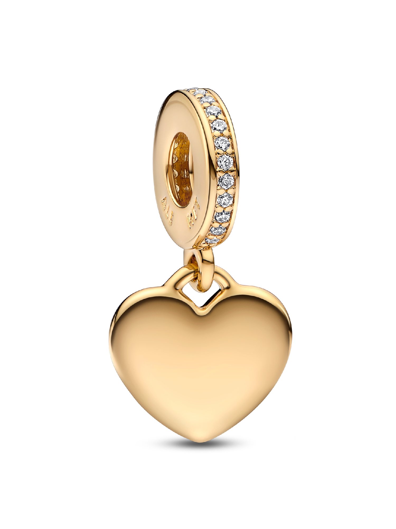Charm Colgante Corazón Grabable