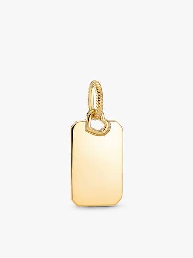 Conjunto de Regalo con Colgante Etiqueta Rectangular Grabable