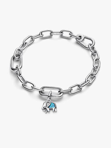 Charm Mini Colgante Elefante Azul Turquesa