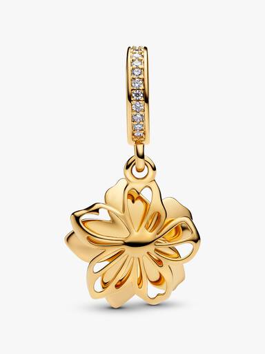 Charm Colgante Flor Dorada