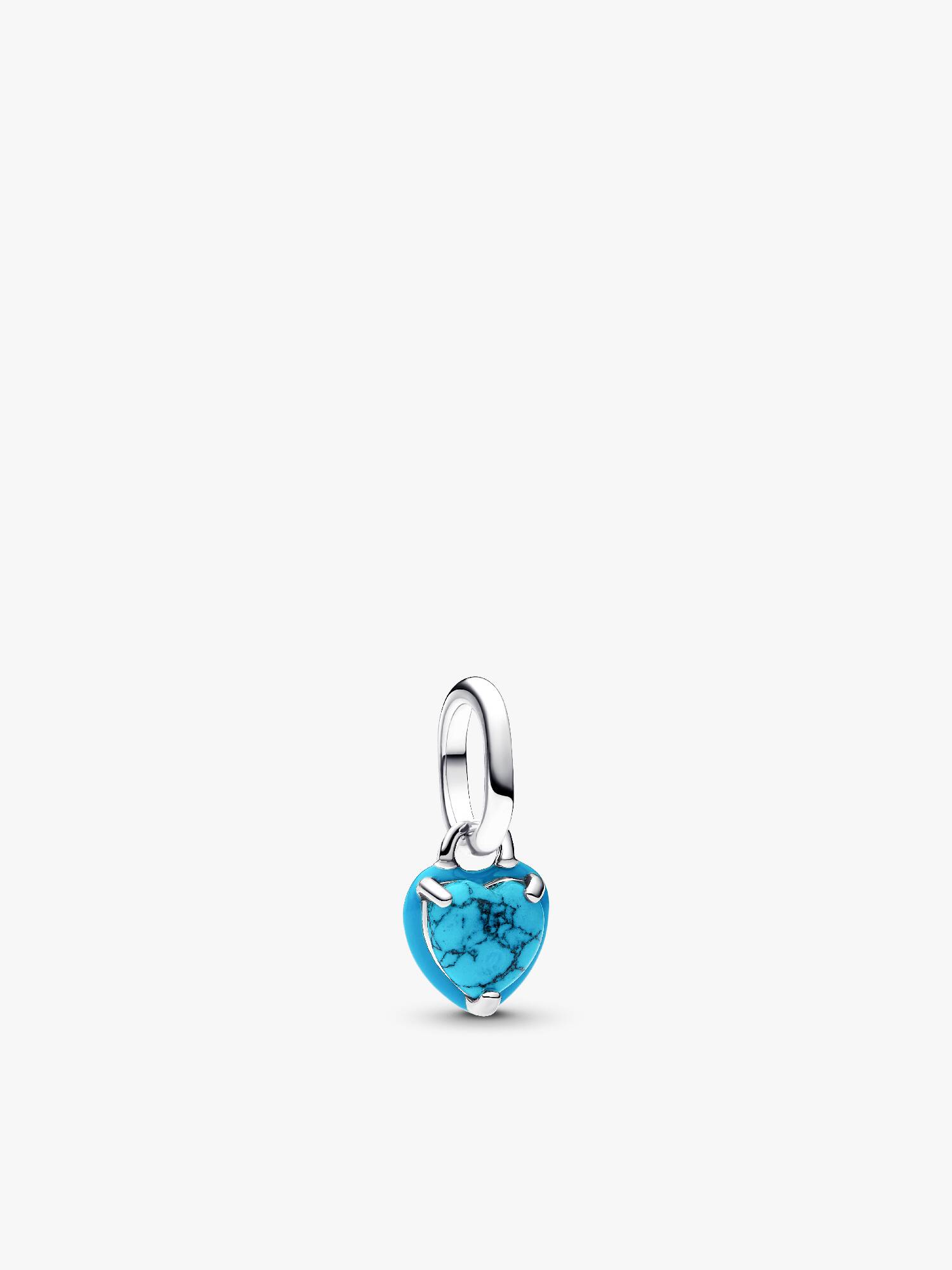 Charm MIni Colgante Corazón Color Turquesa