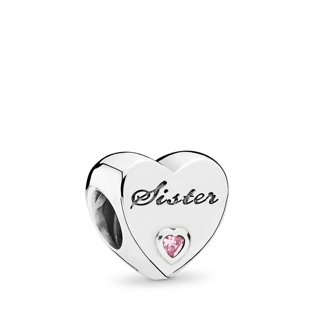 Pandora Charm Amor de Hermana con Circonitas Cúbicas en Plata de Ley