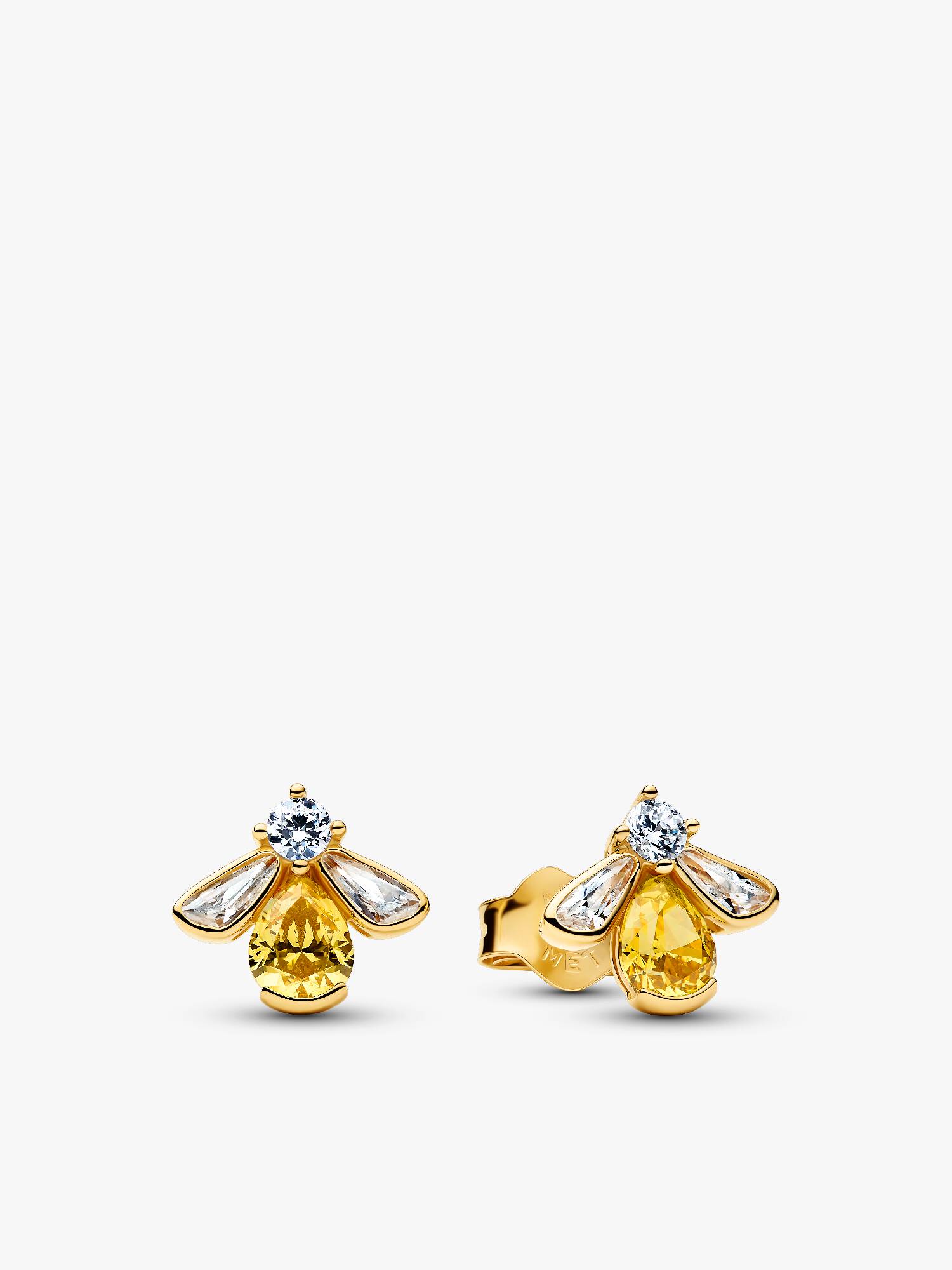 Pendientes de botón Abeja Miel
