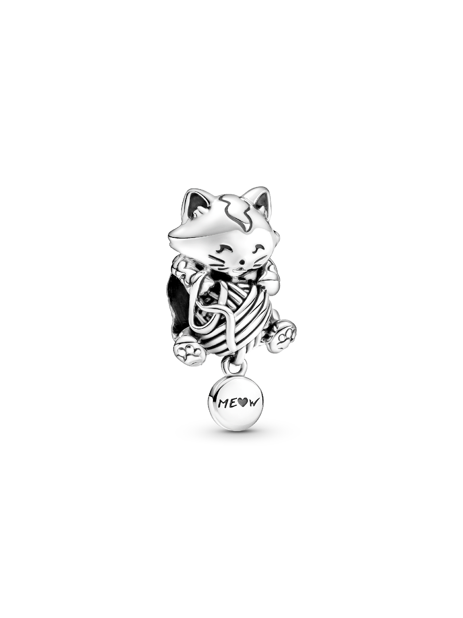 Charm Gatito y Ovillo de Lana