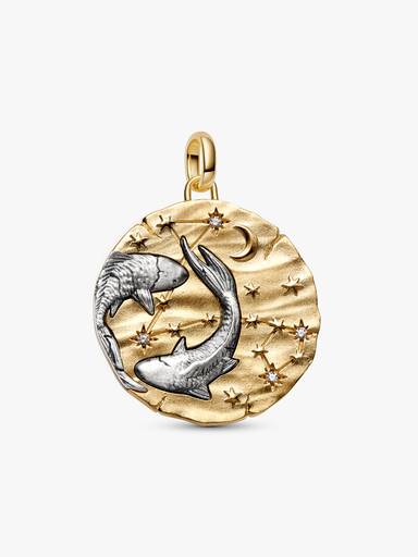 Charm Medallón XL Zodiaco Piscis