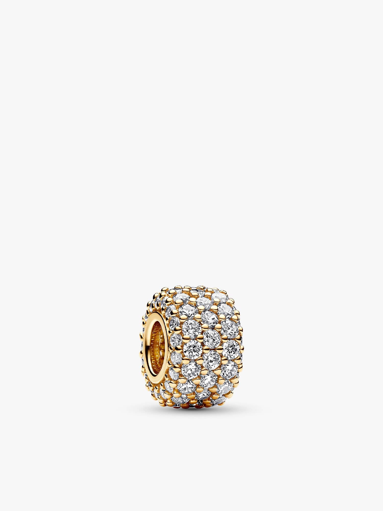 Charm Triple Fila Brillante en Pavé