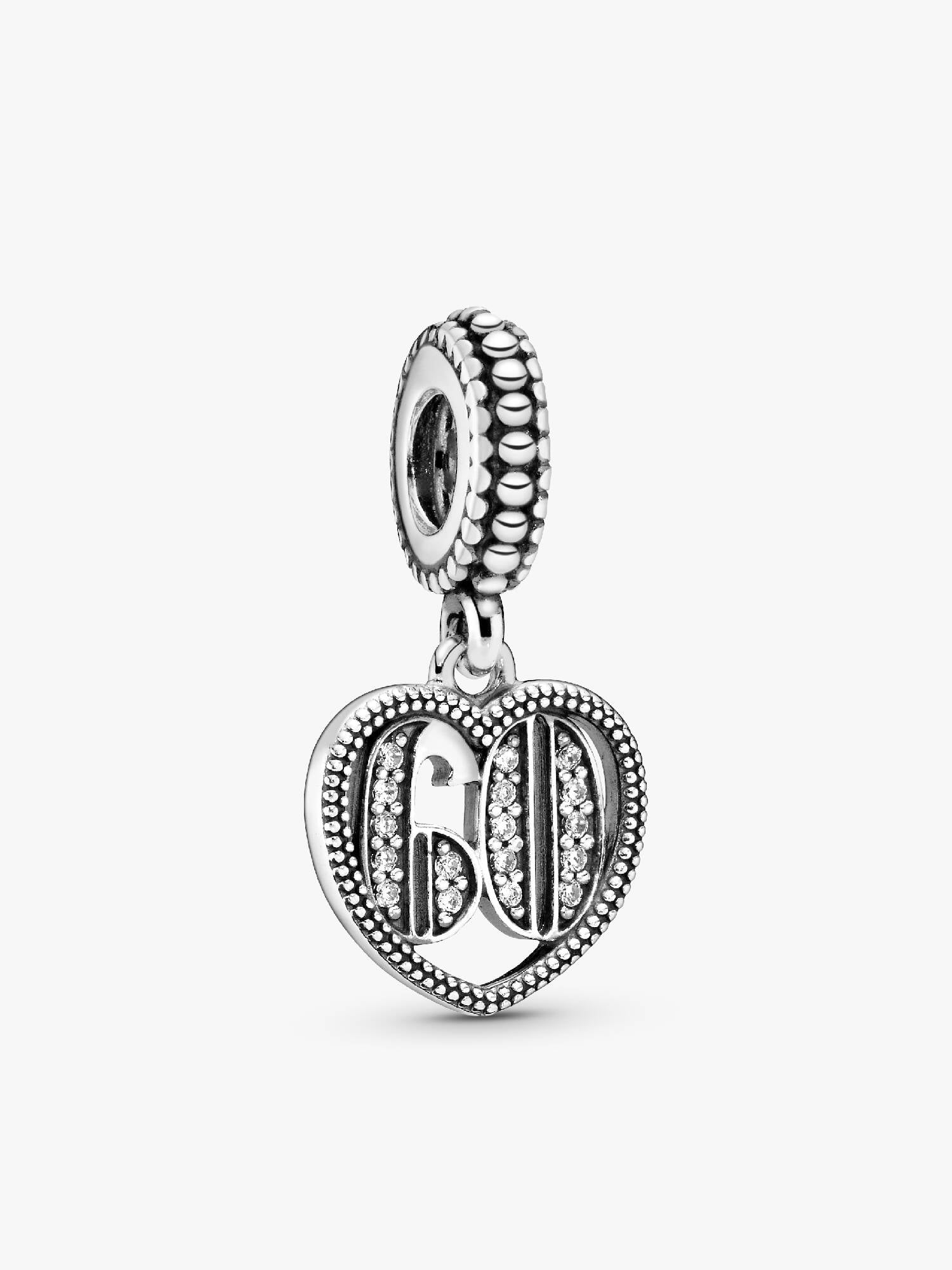 Charm colgante en plata de ley 60 Años de Amor