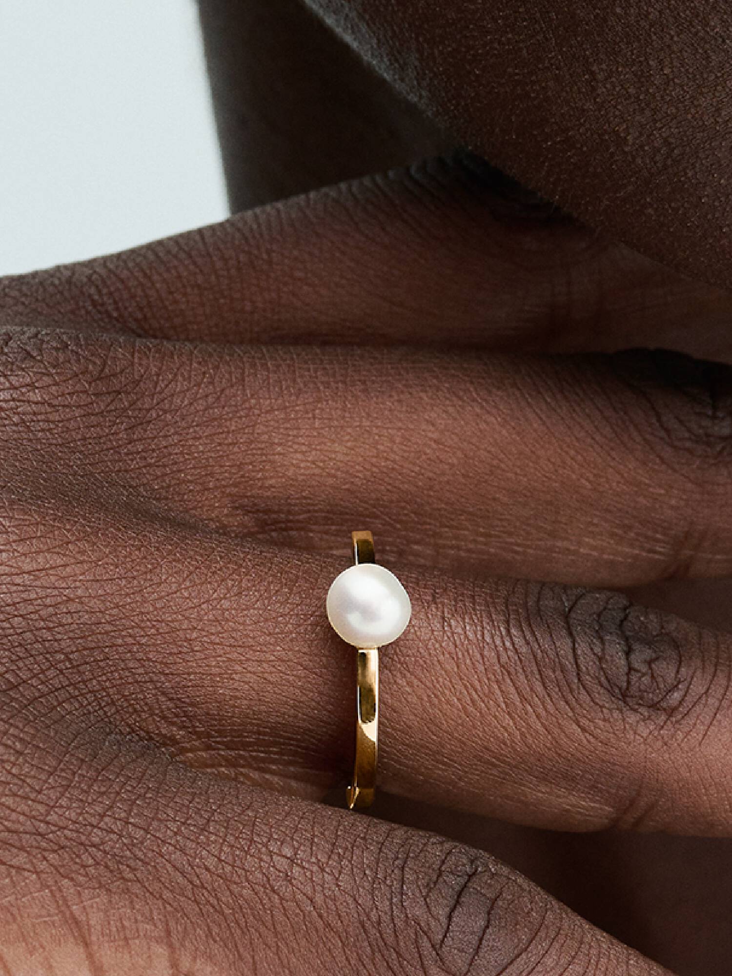 Anillo Perla Cultivada de Agua Dulce Tratada