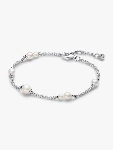 Pulsera de Cadena Estación Perlas Cultivadas de Agua Dulce Tratadas